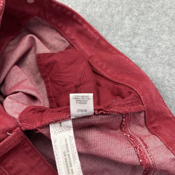 Ann Taylor Loft Women's Red Jeans Modern Straight Size 10 - Picture 9 of 9